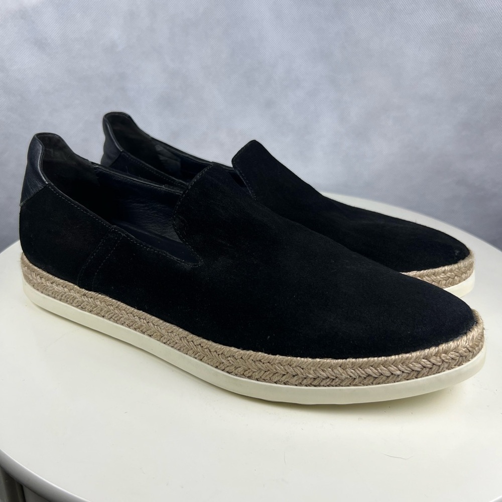 Vince Suede Espadrilles Black Women's Size US 8.5